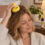 Using Yene Hair Scalp Massager to encourage hair growth