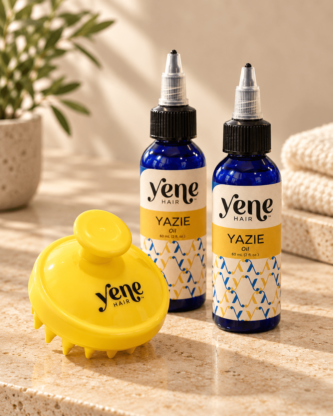Yazie Oil + Scalp Massager BundleYene Hair